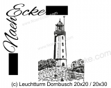 Embroidery Lighthouse Dornbusch / Hiddensee 7.87 x 7.87 / 11.81 x 7.87