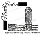 Embroidery Lighthouse Kap Arkona Peilturm 7.87 x 11.02 / 11.81 x 7.87