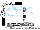 Embroidery Lighthouse Kampen Sylt 7.87 x 11.02 / 11.81 x 7.87