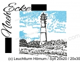 Embroidery Leuchtturm Hörnum Sylt 7.87 x 7.87 / 11.81 x 7.87