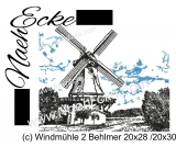 Stickdatei Windmühle 02 Behlmer 20x28 / 20x30 Scrib-Art