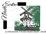 Stickdatei Windmühle 04 Horner Mühle 20x20 / 20x30 Scrib-Art