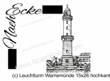 Embroidery Lighthouse Warnemünde 5.91 x 10.24