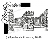 Stickdatei Hamburg Speicherstadt 20x28 Scrib-Art