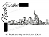 Embroidery Frankfurt Skyline 11.02 x 7.87