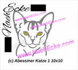 Stickdatei Abessiner / Abessiner Katze 1 10x10