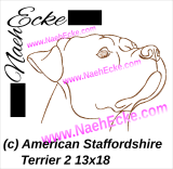 Stickdatei American Staffordshire Terrier 2 13x18