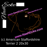 Embroidery Amstaff 2 11.81 x 7.87