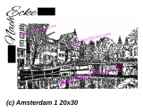 Stickdatei Amsterdam 20x30 / 18x30 / 20x28 Scrib-Art