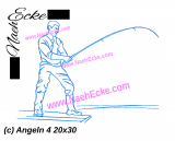 Stickdatei Angeln 4 20x30 / 20x28 Doodle