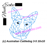 Stickdatei Australian Cattledog 3-5 10x10