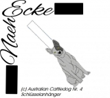 Embroidery Australian Cattledog 4 ITH Keychain 