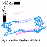 Stickdatei Australian Shepherd 15 20x28