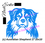 Embroidery Australian Shepherd 17 4x4