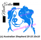 Stickdatei Australian Shepherd 20-15 10x10
