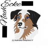 Stickdatei Australian Shepherd Nr. 9 13x18