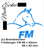 Embroidery Freiberger FM Warmblut 4x4