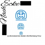 Embroidery Brand Baden-Württemberg Pony  4x4" 