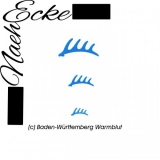 Stickdatei Brandzeichen Baden-Württemberg Warmblut 10x10 