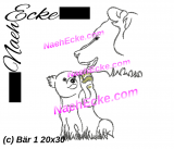 Embroidery Bear 1 11.81 x 7.87