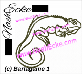 Stickdatei Bartagame 10x10