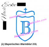 Stickdatei Brandzeichen Bayern Warmblut XXL