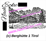 Stickdatei Berghütte 1 Tirol / Österreich 20x30 Scrib-Art