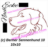 Stickdatei Berner Sennenhund Nr. 10 10x10