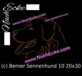 Stickdatei Berner Sennenhund Nr. 10 20x30 / 20x28