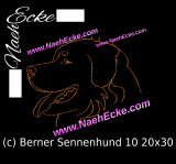 Embroidery Bernese Mountain Dog 10  11.81 x 7.87