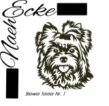 Stickdatei Biewer Terrier Nr. 1 10x10