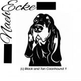 Stickdatei Black and Tan Coonhound 13x18