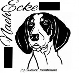 Stickdatei Bluetick Coonhound 13x18