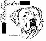 PLOTTERDatei Boerboel 1 SVG / EPS