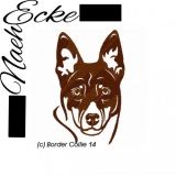 embroidery Border Collie 14 5x7" embroidery Border Collie 14 5x7"