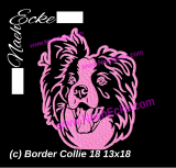 Embroidery Border Collie 18-1-2 5x7