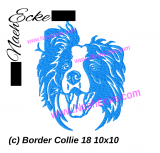 Embroidery Border Collie 18 4x4