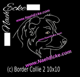 Stickdatei Border Collie Nr. 02 10x10