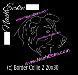 Stickdatei Border Collie Nr. 02 20x30 / 20x28