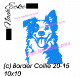 Stickdatei Border Collie 20-15 10x10