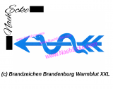 Stickdatei Brandzeichen Brandenburg Warmblut XXL