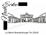 Stickdatei Berlin Brandenburger Tor 20x30 Scrib-Art
