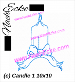 Stickdatei Candle / Kerze 10x10