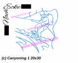 Stickdatei Canyoning 1 20x30 / 20x20 / 20x28