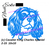 Stickdatei Cavalier King Charles Spaniel 2-15 10x10
