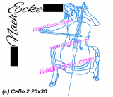 Stickdatei Cello 2 20x30 / 20x28 / 18x30 / 14x20 / 20x20