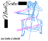 Embroidery Cello 2 11.81 x 7.87