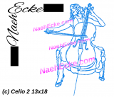 Stickdatei Cello 2 13x18 / 14x20