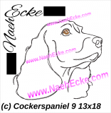 Stickdatei Cockerspaniel 9 13x18