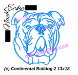 Embroidery Continental Bulldog 2 5x7